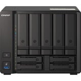 QNAP TS-H973AX NAS Tower Ryzen Embedded V1500B 8 GB DDR4 0 TB QuTS hero Sort Sort, NAS, Tower, Ryzen Embedded, V1500B, 8 GB, DDR4