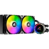 Sharkoon S80 RGB AIO 240mm, Vandkøling Sort