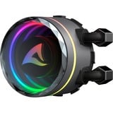 Sharkoon S80 RGB AIO 240mm, Vandkøling Sort