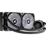 Sharkoon S80 RGB AIO 240mm, Vandkøling Sort
