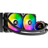 Sharkoon S80 RGB AIO 240mm, Vandkøling Sort