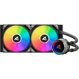 Sharkoon S80 RGB AIO 240mm, Vandkøling Sort