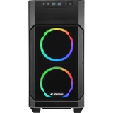 Sharkoon V1000 RGB Micro Tower Sort, Towerkabinet Sort, Micro Tower, PC, Sort, micro ATX, Mini-ITX, Spil, Flere