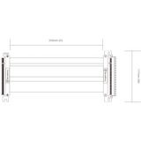 SilverStone Riserkabel SST-RC05-220 Sort