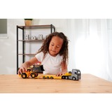 Simba Volvo Truck FH-16 med påhængsvogn og hjullæsser, Spil køretøj Orange/grå