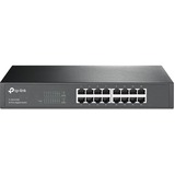 TP-Link TL-SG1016D Ikke administreret Gigabit Ethernet (10/100/1000) Sort, Switch Brown, Ikke administreret, Gigabit Ethernet (10/100/1000), Fuld duplex, Stativ-montering, Detail
