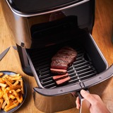 Tefal Easy Fry Grill & Steam FW201815 frituregryde Enkelt Enkeltstående 1700 W Varmluftsteger Sort, Airfryer Sort, Varmluftsteger, 1,6 kg, 80 °C, 200 °C, 60 min., Kina