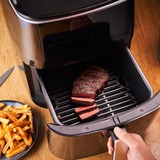 Tefal Easy Fry Grill & Steam FW2018 Enkelt 6,5 L Enkeltstående 1700 W Varmluftsteger Sort, Airfryer Sort, Varmluftsteger, 6,5 L, 1,6 kg, 80 °C, 200 °C, 60 min.