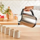 Tefal Subito, Kedel rustfrit stål/Sort, 1 L, 2400 W, Sort, Rustfrit stål, Rustfrit stål, Vandmåler, Ledningsfri
