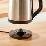 Tefal Subito, Kedel rustfrit stål/Sort, 1 L, 2400 W, Sort, Rustfrit stål, Rustfrit stål, Vandmåler, Ledningsfri
