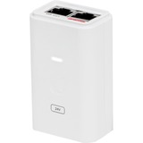 Ubiquiti PoE-injektor 24V, 7W, Gigabit, PoE injektor Hvid