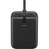 goobay Powerbank 20.000 mAh, integreret USB-C kabel 13 cm, 30 watt, Power Bank Sort