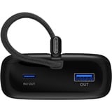 goobay Powerbank 20.000 mAh, integreret USB-C kabel 13 cm, 30 watt, Power Bank Sort