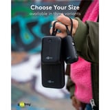 goobay Powerbank 20.000 mAh, integreret USB-C kabel 13 cm, 30 watt, Power Bank Sort