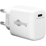 goobay USB-C PD GaN hurtigoplader 25 watt Hvid