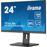 iiyama XUB2493HSU-B7 computerskærm 60,5 cm (23.8") 1920 x 1080 pixel Fuld HD LED Sort, LED-skærm Sort (mat), 60,5 cm (23.8"), 1920 x 1080 pixel, Fuld HD, LED, 1 ms, Sort