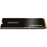 ADATA LEGEND 900 PRO 2 TB M.2 PCI Express 4.0 NVMe 3D NAND, Solid state-drev Sort/Guld, 2 TB, M.2, 7400 MB/s