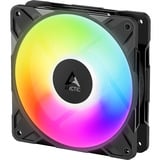 ARCTIC Freezer P12 Pro Reverse A-RGB - 3 Pack Computerkabinet Ventilator 12 cm Sort 3 stk, Sag fan Sort, Ventilator, 12 cm, 124 m³/t, Sort