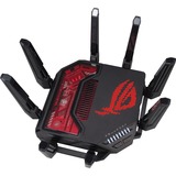 ASUS ROG Rapture GT-BE19000 trådløs router Multi-Gigabit Ethernet Tri-band (2,4 GHz/5 GHz/6 GHz) Sort, Rød Wi-Fi 7 (802.11be), Tri-band (2,4 GHz/5 GHz/6 GHz), Ethernet LAN, Sort, Rød, Bordplade router