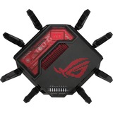 ASUS ROG Rapture GT-BE19000 trådløs router Multi-Gigabit Ethernet Tri-band (2,4 GHz/5 GHz/6 GHz) Sort, Rød Wi-Fi 7 (802.11be), Tri-band (2,4 GHz/5 GHz/6 GHz), Ethernet LAN, Sort, Rød, Bordplade router