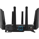 ASUS ROG Rapture GT-BE19000 trådløs router Multi-Gigabit Ethernet Tri-band (2,4 GHz/5 GHz/6 GHz) Sort, Rød Wi-Fi 7 (802.11be), Tri-band (2,4 GHz/5 GHz/6 GHz), Ethernet LAN, Sort, Rød, Bordplade router