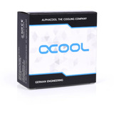 Alphacool Eiszapfen 8mm overgangsstykke G1/4 han til G1/4 hun, Forbindelse Sølv