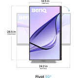 BenQ MA270S, LED-skærm Sølv