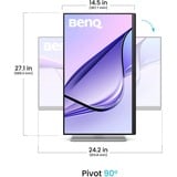 BenQ MA270U, LED-skærm Sølv/Sort