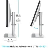 BenQ MA270U, LED-skærm Sølv/Sort