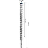 Bosch Expert SDS plus-7X Hammer drill bit 1 stk, Boremaskine Borehammer, Hammer drill bit, 1,6 cm, 315 mm, Beton, Sten, 25 cm