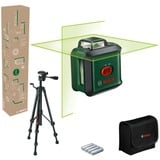 Bosch Universal Level 360 Set Linjeniveau 24 m 500-540 nm (< 10mW), Kryds- & linjelaser Grøn/Sort, 24 m, 0,4 mm/m, 4°, 4 sek./side, Horisontal/vertikal, Grøn