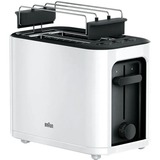 Braun PureEase HT 3010 WH 2 skive(r) 1000 W Hvid, Brødrister Hvid, 2 skive(r), Hvid, Knapper, Dreje, 1000 W