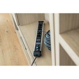 Brennenstuhl 1391010620, Strømskinne Sort/Sølv