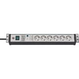 Brennenstuhl Premium-Line 1156057696, Strømskinne Sort/Lys grå