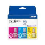 Brother BTD180CLVAL printer genopfyldelig blækpatron Original Original, Blå, Magenta, Gul, Brother, DCP-T580DW, DCP-T583DW, DCP-T780DW, 5000 Sider, 3 stk