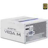 Chieftec Vega PPG-750-CW enhed til strømforsyning 750 W 24-pin ATX ATX Hvid, PC strømforsyning Hvid, 750 W, 100 - 240 V, 50/60 Hz, Aktiv, 100 W, 100 W