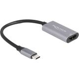 DeLOCK USB-adapter, USB-C stik > HDMI hun 8K 30hz grå/Sort