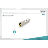 Digitus Mini GBIC kobber SFP modul, Transceiver 