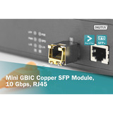 Digitus Mini GBIC kobber SFP modul, Transceiver 