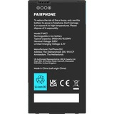 Fairphone F4BATT-1ZW-WW1 reservedel til mobiltelefon Batteri Sort Batteri, Fairphone, Fairphone 4, Sort, 3950 mAh, 46,8 mm