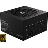 GIGABYTE UD1000GM PG5 V2 enhed til strømforsyning 1000 W 20+4 pin ATX ATX Sort, PC strømforsyning Sort, 1000 W, 100 - 240 V, 50/60 Hz, 15 - 6.5 A, Aktiv, 125 W