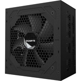 GIGABYTE UD1000GM PG5 V2 enhed til strømforsyning 1000 W 20+4 pin ATX ATX Sort, PC strømforsyning Sort, 1000 W, 100 - 240 V, 50/60 Hz, 15 - 6.5 A, Aktiv, 125 W