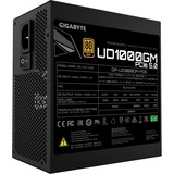 GIGABYTE UD1000GM PG5 enhed til strømforsyning 1000 W 20+4 pin ATX ATX Sort, PC strømforsyning Sort, 1000 W, 100 - 240 V, 50 - 60 Hz, 6.5 - 15 A, Aktiv, 16 ms