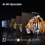 Hisense 43E77Q PRO 109,2 cm (43") 4K Ultra HD Smart TV Wi-Fi Sort, QLED TV Sort, 109,2 cm (43"), 3840 x 2160 pixel, QLED, Smart TV, Wi-Fi, Sort