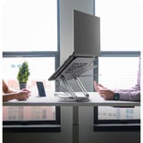 ICY BOX IB-NH300-R Laptop stativ Sølv 43,2 cm (17"), Stander Sølv, Laptop stativ, Sølv, Aluminium, 43,2 cm (17"), 3,5 kg, 360°