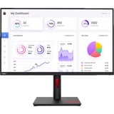 Lenovo ThinkVision T32p-30 computerskærm 80 cm (31.5") 3840 x 2160 pixel 4K Ultra HD LED Sort, LED-skærm Sort, 80 cm (31.5"), 3840 x 2160 pixel, 4K Ultra HD, LED, 6 ms, Sort