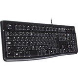 Logitech Keyboard K120, Tastatur Sort, EU-layout (antal), Gummi dome, Detail