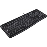 Logitech Keyboard K120, Tastatur Sort, EU-layout (antal), Gummi dome, Detail