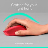 Logitech M330 Silent Plus mus Højre hånd RF trådløst Mekanisk 1000 dpi Rød, Højre hånd, Mekanisk, RF trådløst, 1000 dpi, Rød