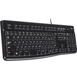 Logitech Tastatur Sort, EU-layout (antal), Gummi dome, Detail